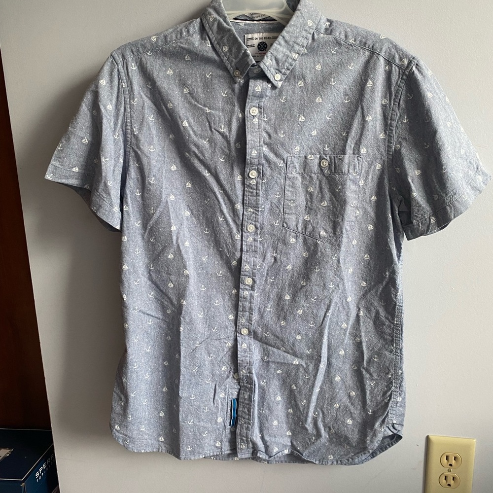 On the Road short sleeve button down shirt